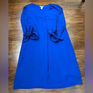 H&M Tie Sleeve Mini Dress Size 4